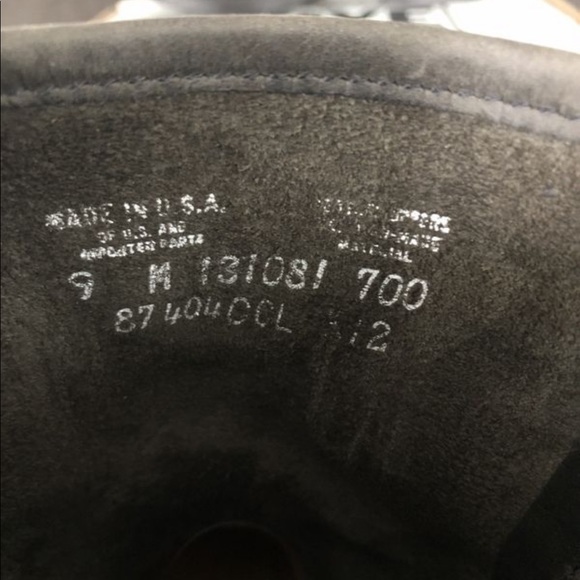 Frye Charcoal leather harness boots men’s size 9 - Picture 4 of 4